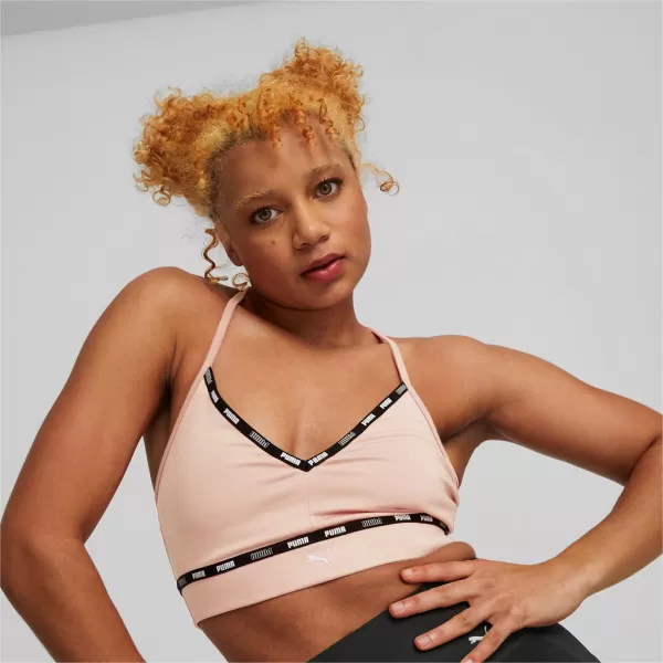  Női melltartó PUMA LOW IMPACT STRONG STRAPPY BRA 522225-66 RÓZSASZÍN 