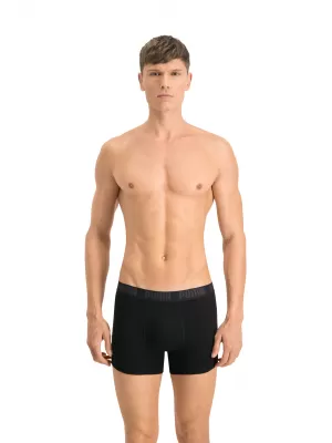 Férfi boxerek PUMA BASIC BOXER 2P 88886958 FEKETE/FEKETE