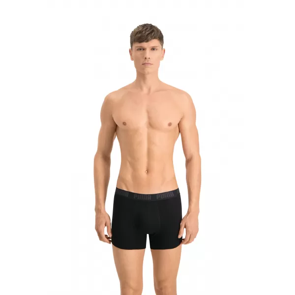  Férfi boxerek PUMA BASIC BOXER 2P 88886958 FEKETE/FEKETE 