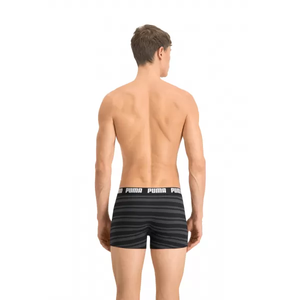  Férfi boxerek PUMA HERITAGE STRIPE BOXER 2P 90783805 FEKETE 