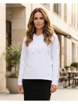 Női pulóver KIXMI PATRICIA FEHÉR