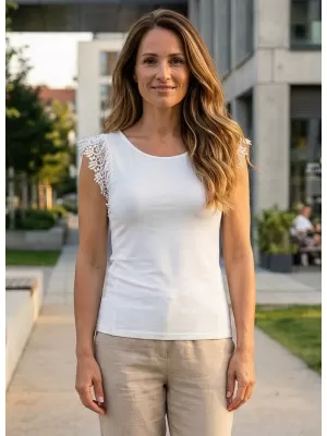 Női felső KIXMI PENELOPE FEHÉR