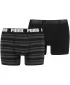 Férfi boxerek PUMA HERITAGE STRIPE BOXER 2P 90783805 FEKETE