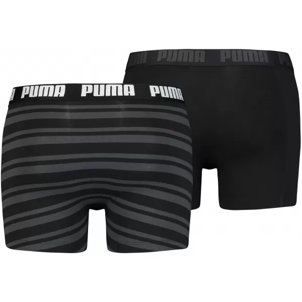  Férfi boxerek PUMA HERITAGE STRIPE BOXER 2P 90783805 FEKETE 