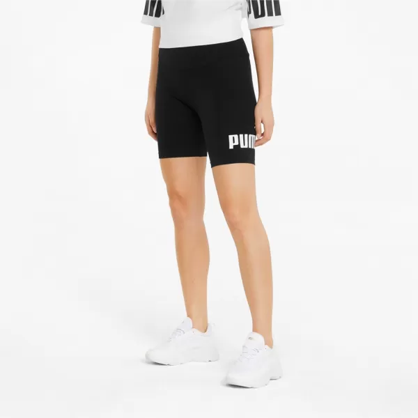  Női leggings PUMA ESS 7 LOGO SHORT LEGGINGS 848347-01 FEKETE 