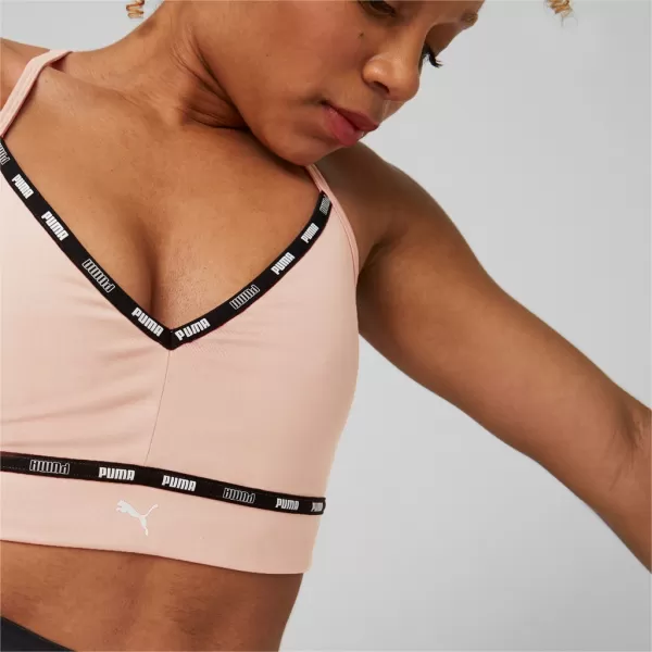  Női melltartó PUMA LOW IMPACT STRONG STRAPPY BRA 522225-66 RÓZSASZÍN 