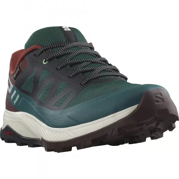  Férfi cipők SALOMON OUTRISE GORE-TEX L47142100 PONDEROSA FENYŐ / KESERŰ CSOKOLÁDÉ / VANÍLIA JÉG 
