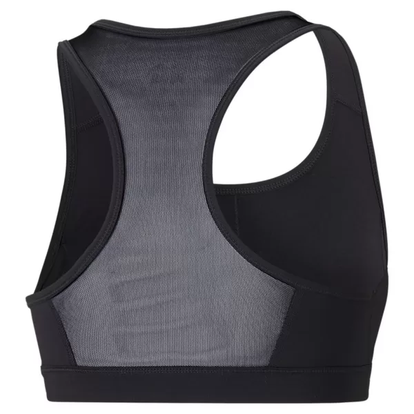  Női melltartó PUMA MID IMPACT 4KEEPS GRAPHIC BRA PM 520306-91 FEKETE 