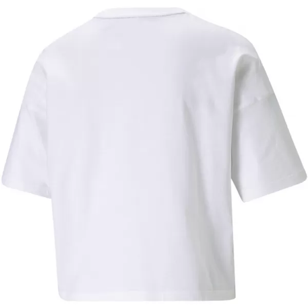  Női crop top PUMA ESS CROPPED LOGO TEE 586866-02 FEHÉR 