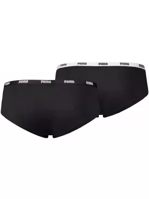 Női bugyi PUMA WOMEN HIPSTER 2P PACK 90785203 FEKETE