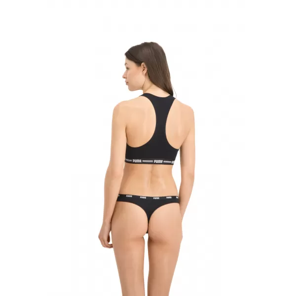  Női bugyi PUMA STRING 3P PACK 90759002 FEKETE 