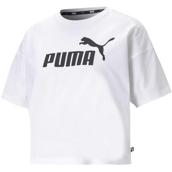  Női crop top PUMA ESS CROPPED LOGO TEE 586866-02 FEHÉR 