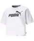 Női crop top PUMA ESS CROPPED LOGO TEE 586866-02 FEHÉR