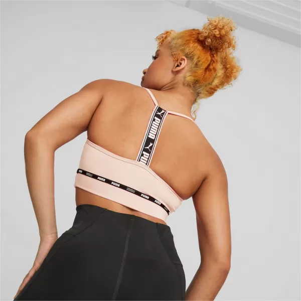  Női melltartó PUMA LOW IMPACT STRONG STRAPPY BRA 522225-66 RÓZSASZÍN 