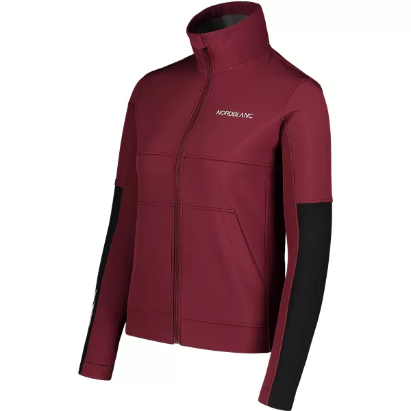  Női softshell kabát NORDBLANC FJORD NBSSL7657 BURGUNDIA 