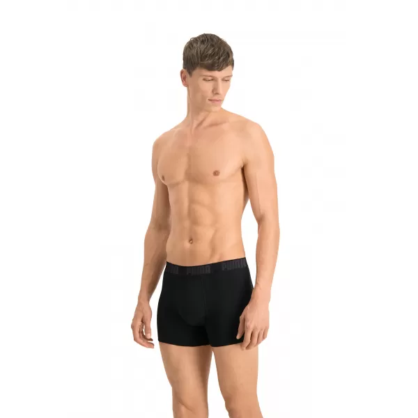  Férfi boxerek PUMA BASIC BOXER 2P 88886958 FEKETE/FEKETE 