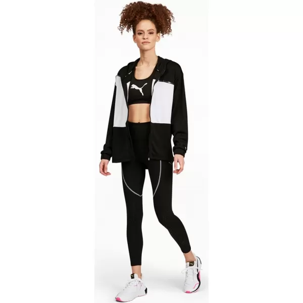  Női melltartó PUMA MID IMPACT 4KEEPS GRAPHIC BRA PM 520306-90 FEKETE 