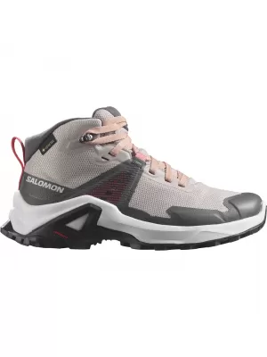 Gyerekcipők SALOMON X RAISE MID GORE-TEX L47071500 RÓZSÁK HAMUJA/BARACK BÉZS/TEARÓZSA