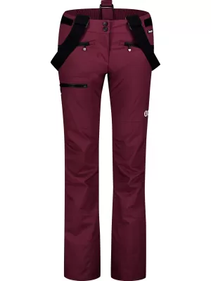 Női sínadrág NORDBLANC SNOWBALL NBWP7769 BURGUNDIA