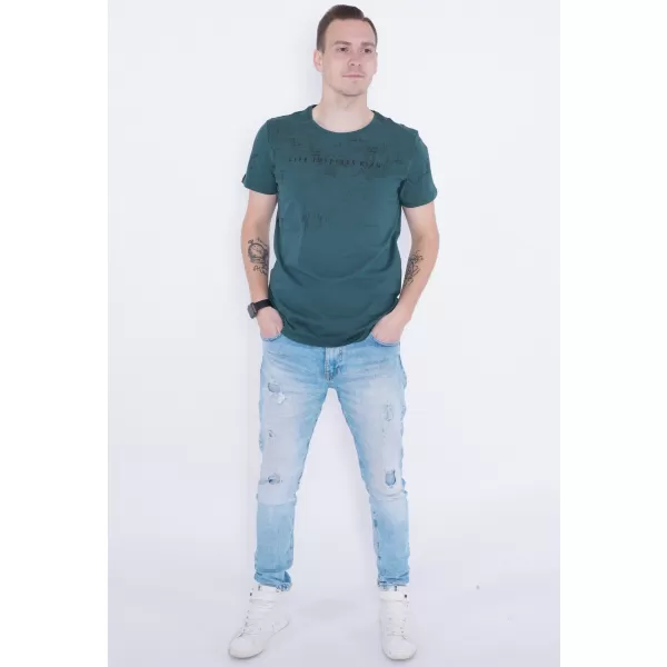  Férfi póló KIXMI PEPPE SÖTÉTZÖLD 