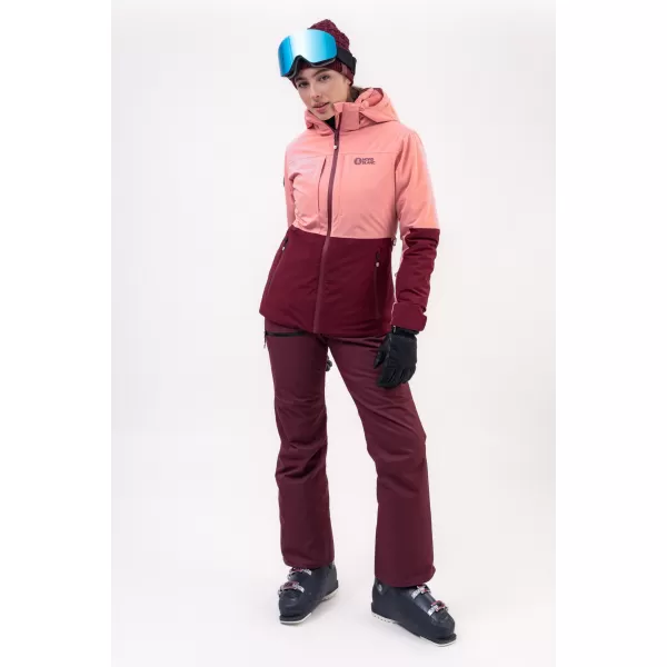 Női sínadrág NORDBLANC SNOWBALL NBWP7769 BURGUNDIA 