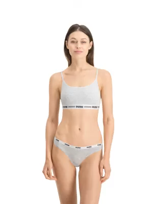 Női bugyi PUMA STRING 3P PACK 90759001 FEHÉR/SZÜRKE/FEKETE