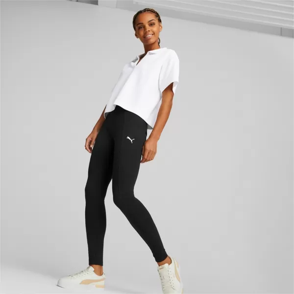  Női leggings PUMA HER HIGH-WAIST LEGGINGS 674230-01 FEKETE 
