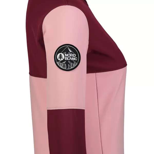  Női softshell kabát NORDBLANC COVE NBSSL7656 VILÁGOS RÓZSASZÍN 