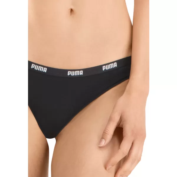  Női bugyi PUMA STRING 3P PACK 90759002 FEKETE 