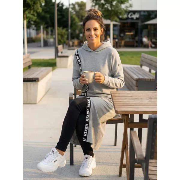  Női pulóver KIXMI PAIGE VILÁGOSSZÜRKE KIEMELÉSEK 