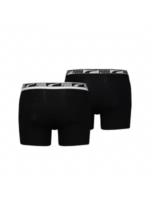 Bokszoló PUMA MEN MULTI LOGO BOXER 2P 93804701 FEKETE