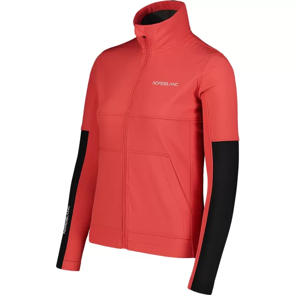  Női softshell kabát NORDBLANC FJORD NBSSL7657 VÖRÖS KORALL 