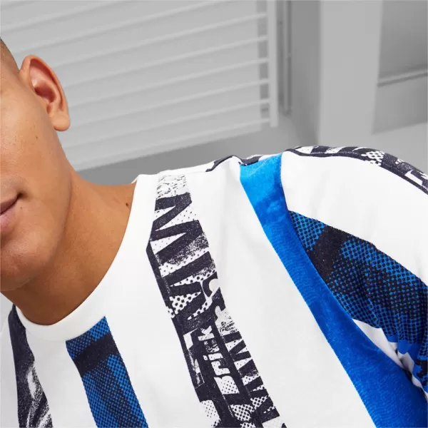  Férfi póló PUMA BMW MMS STRIPED TEE 538139-02 FEHÉR 