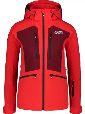 Női sídzseki NORDBLANC SNOW-SQUALL NBWJL7753 PIROS