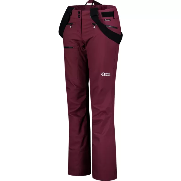  Női sínadrág NORDBLANC SNOWBALL NBWP7769 BURGUNDIA 