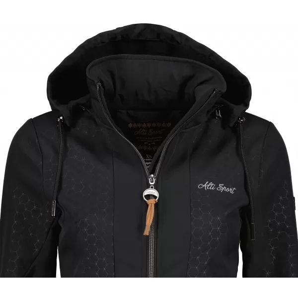  Női softshell kabát ALTISPORT ALLISON FEKETE 