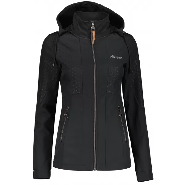  Női softshell kabát ALTISPORT ALLISON FEKETE 