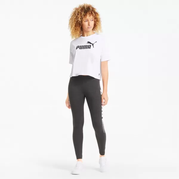  Női crop top PUMA ESS CROPPED LOGO TEE 586866-02 FEHÉR 