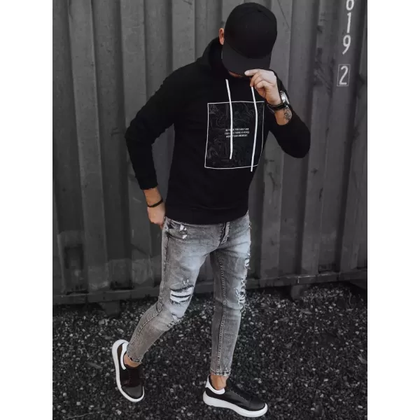 Férfi pulóver DSTREET BX5467 FEKETE 