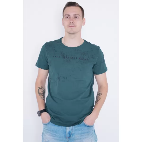  Férfi póló KIXMI PEPPE SÖTÉTZÖLD 