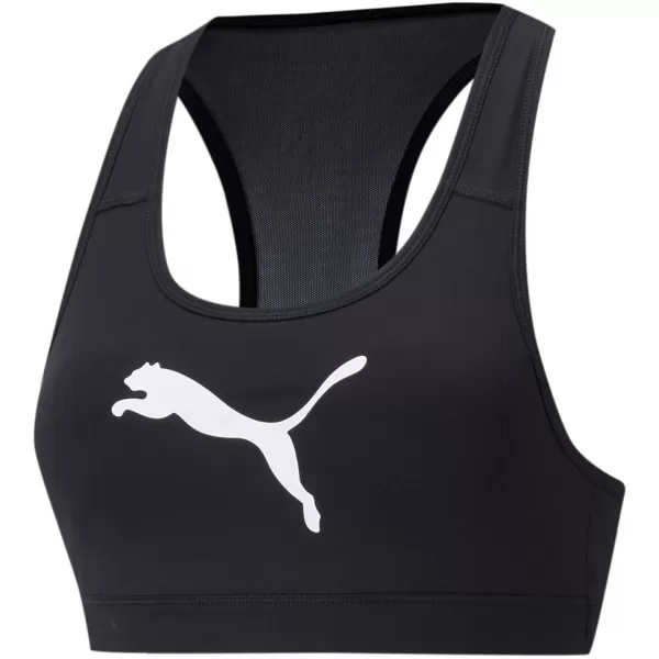  Női melltartó PUMA MID IMPACT 4KEEPS GRAPHIC BRA PM 520306-90 FEKETE 