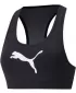Női melltartó PUMA MID IMPACT 4KEEPS GRAPHIC BRA PM 520306-90 FEKETE