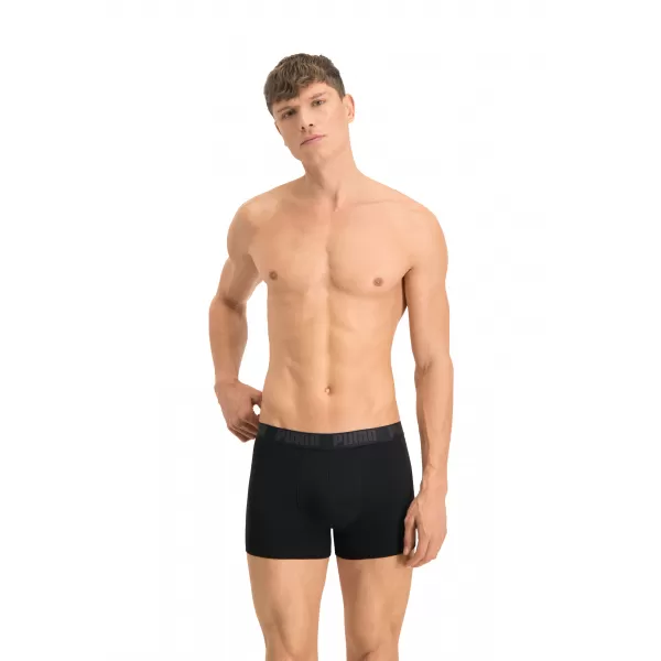  Férfi boxerek PUMA HERITAGE STRIPE BOXER 2P 90783805 FEKETE 
