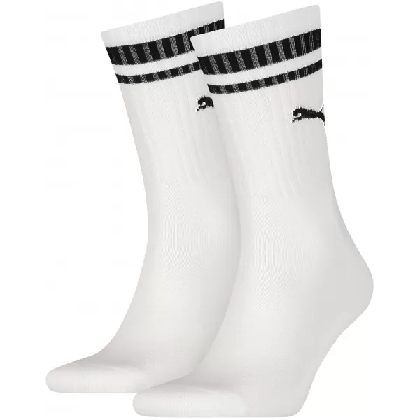  Zokni PUMA CREW HERITAGE STRIPE 2P UNISEX 90794402 FEHÉR 