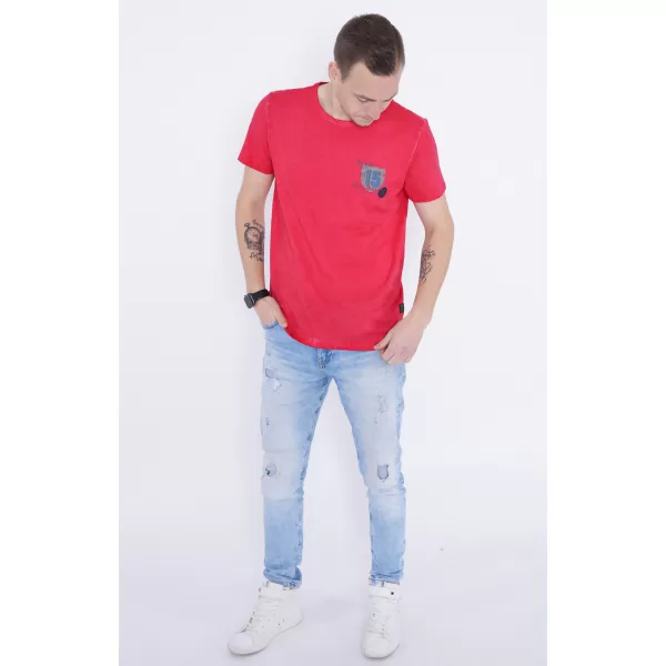  Férfi póló KIXMI PHIL PIROS 