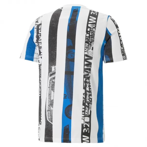  Férfi póló PUMA BMW MMS STRIPED TEE 538139-02 FEHÉR 