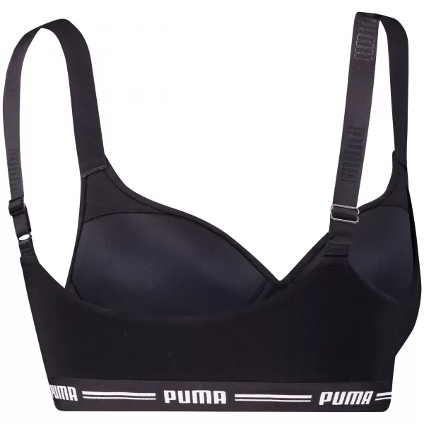  Dámská podprsenka PUMA WOMEN PADDED TOP 1P HANG 90786304 BLACK 