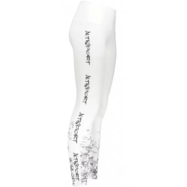  Női hosszú prémium leggings ALTISPORT SWE/ALW02S04 FEHÉR SZÜRKE 