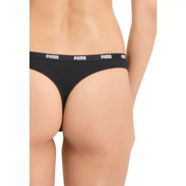  Női bugyi PUMA STRING 3P PACK 90759002 FEKETE 