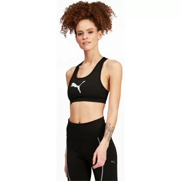  Női melltartó PUMA MID IMPACT 4KEEPS GRAPHIC BRA PM 520306-90 FEKETE 